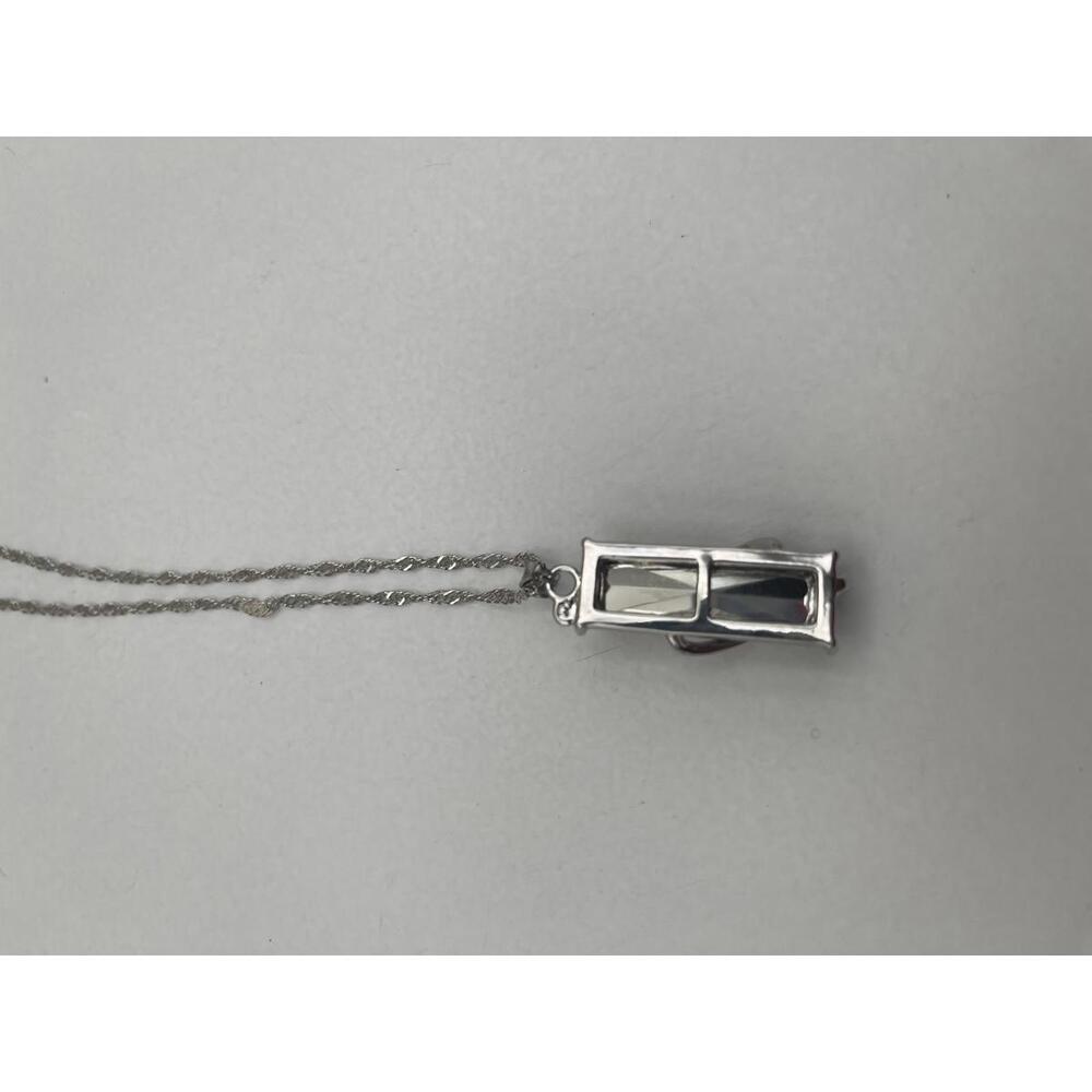 Multicolor Rectangular Aurora Borealis Pendant Ne… - image 5